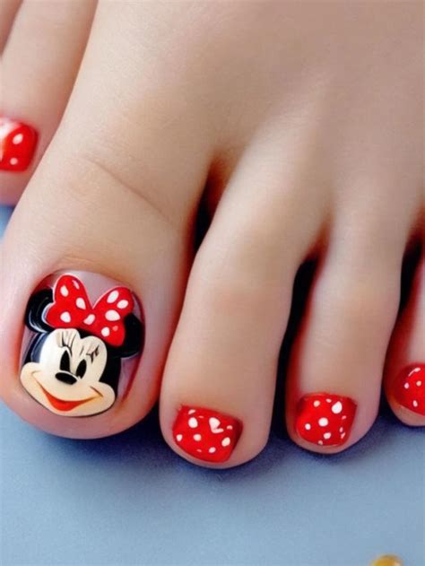 minnie mouse toe nails|540 Best Minnie Nails ideas in 2024